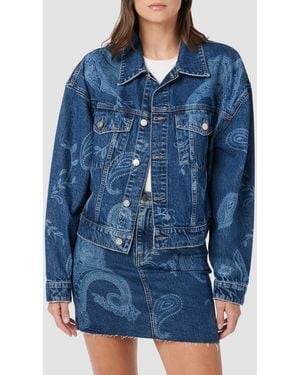 Hudson Jeans Brea Swing Trucker Jacket - Blue