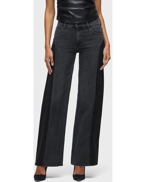 Hudson Jeans Lexi Seamed Wide Leg - Black