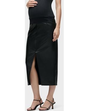 Hudson Jeans Maternity Reconstructed Skirt - Black
