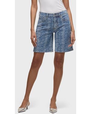 Hudson Jeans London Low-rise Long Short - Blue