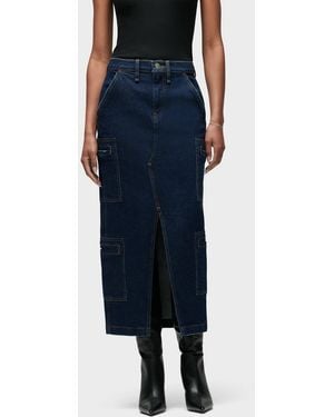 Hudson Jeans Reconstructed Cargo Skirt - Blue