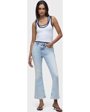 Hudson Jeans Barbara Flap Pocket Bootcut Crop - Blue