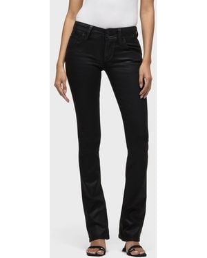 Hudson Jeans Beth Coated Flap Pocket Baby Bootcut - Black