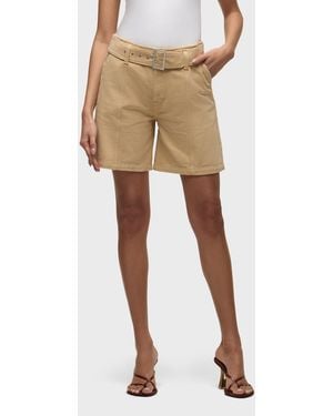 Hudson Jeans Belted Long Short - Natural