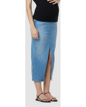 Hudson Jeans Maternity Reconstructed Skirt - Blue
