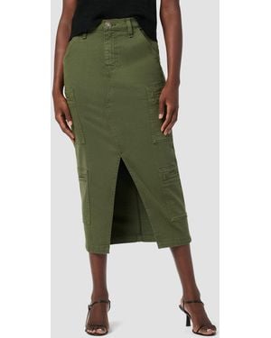 Hudson Jeans Reconstructed Cargo Skirt - Green