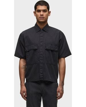 Hudson Jeans Utility Short Sleeve Shirt - Black