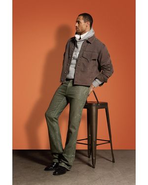 Hudson Jeans Walker Wax Kick Flare - Brown