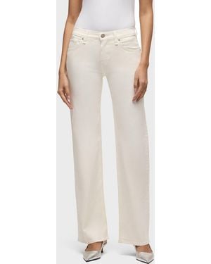 Hudson Jeans Kelli Low-rise Loose Straight Jean - White