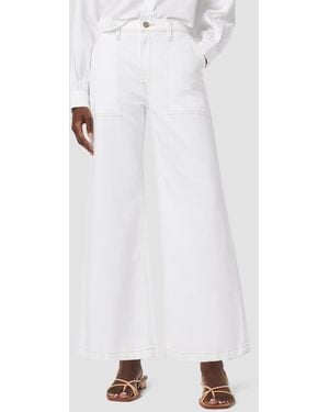 Hudson Jeans Jodie Loose Fit Wide Leg Crop Jean - White