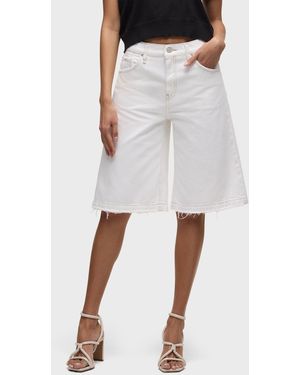 Hudson Jeans Skylar Dropped Long Short - White