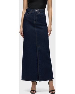 Hudson Jeans Reconstructed Skirt Maxi - Blue
