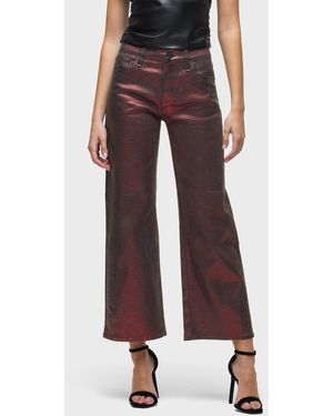 Hudson Jeans Rosie Wide Leg Ankle - Brown