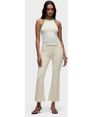 Hudson Jeans Barbara Flap Pocket Bootcut Crop - Natural