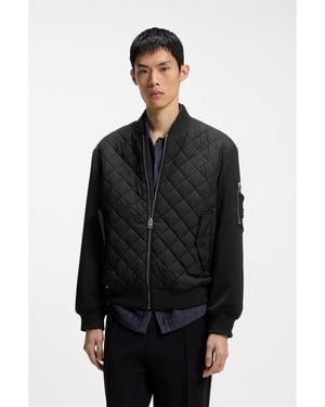 HUGO Water-Repellent Jacket - Black