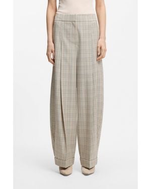 BOSS Oversized-Fit Trousers - Grey