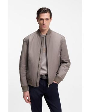 BOSS Light Gray Men's Casual Jackets Size 38r - Multicolor