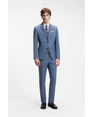 HUGO Two-Piece Slim-Fit Suit - Blue