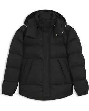 BOSS Water-Repellent Jacket With Monogram Jacquard - Black