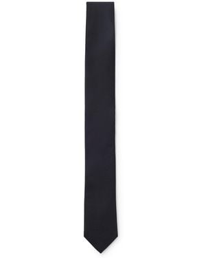 BOSS Silk Tie With Jacquard Weave - Black