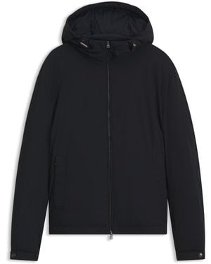 BOSS Veste Courte À Capuche Déperlante En Duvet - Bleu