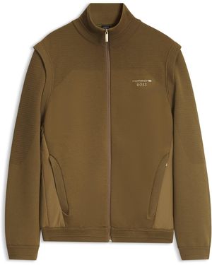 BOSS Porsche X Cazadora Híbrida Con Mangas Desmontables - Verde