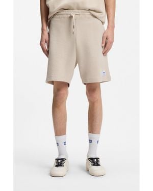 HUGO Loose-Fit Shorts - Natural