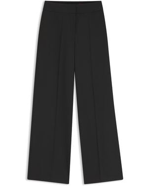 HUGO Pantalones Regular Fit De Pernera Ancha En Tejido Elástico - Gris