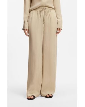 BOSS Light Beige Women's Casual Pants Size 4 - Natural