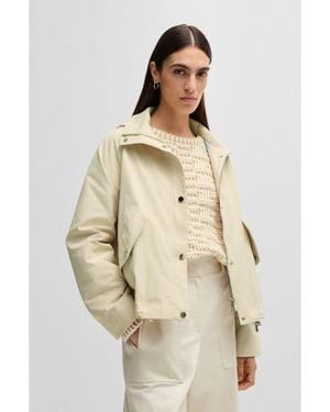 BOSS Hooded Parka Jacket - Natural