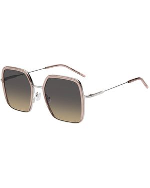 BOSS Acetate Sunglasses With-Tone Steel - Pink