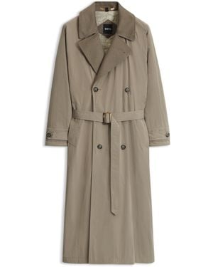 BOSS Gabardina Relaxed Fit - Neutro