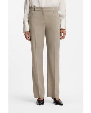 BOSS Light Beige Women's Formal Pants Size 4 - Natural