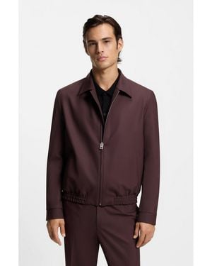 HUGO Slim-Fit Jacket - Brown