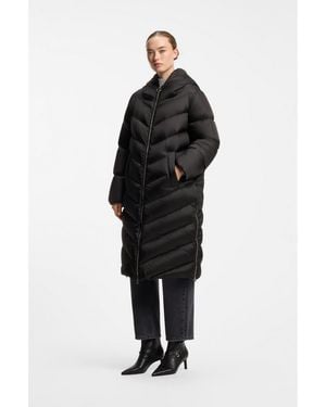 HUGO Water-Repellent Jacket With Side Zips - Black