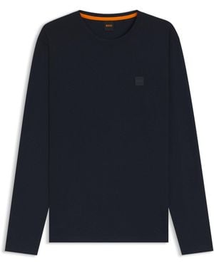 BOSS Long-Sleeved T-Shirt - Blue