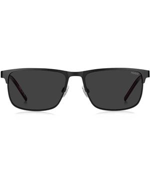 HUGO Schwarze Sonnenbrille Mit Gummi-Logo