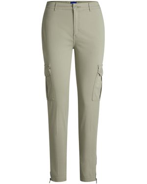 HUGO Slim-Fit Cargo-Hose Aus Stretch-Baumwolle - Grün