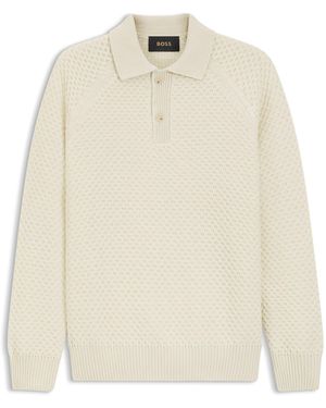BOSS Relaxed-Fit Sweater - Natural