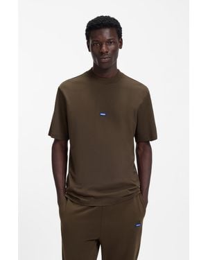 HUGO Dark Brown Men's Blue Collection Size L