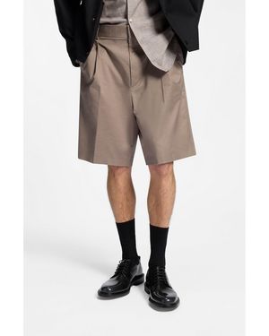 HUGO Relaxed-Fit Shorts - Natural