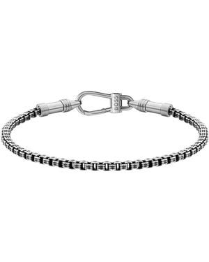 BOSS Modern Bracelet With Signature Detailing - White