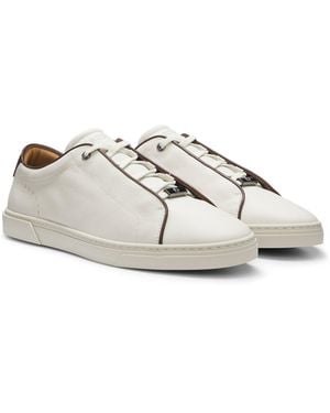BOSS Lace-Up Trainers - White