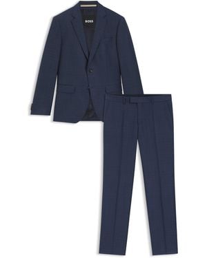 BOSS Two-Piece Slim-Fit Suit - Blue