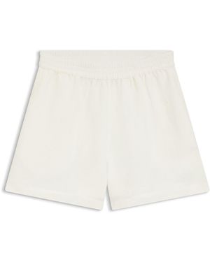BOSS Short Coupe Décontractée Avec Logo Brodé - Blanc