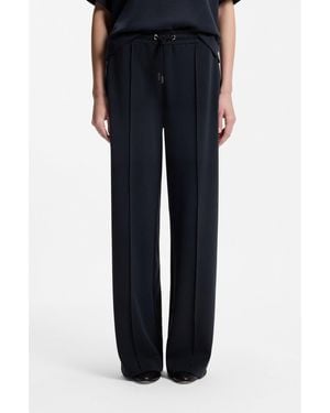 BOSS Wide-Leg Casual Trousers - Black