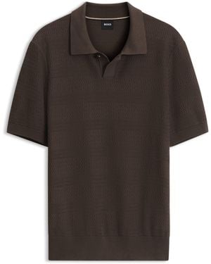 BOSS Pullover Aus Baumwollstrick - Schwarz