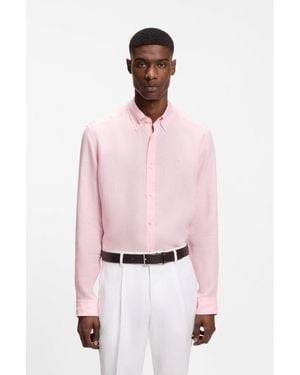 BOSS Regular-Fit Button-Down Shirt - Pink