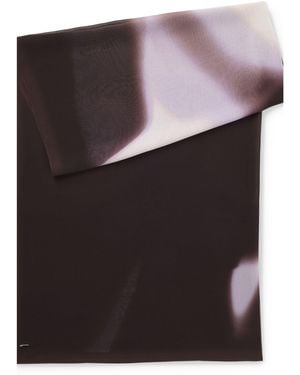 BOSS Chiffon Shawl With Logo Rivet - Multicolour
