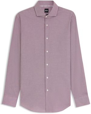 BOSS Slim-Fit Shirt - Purple